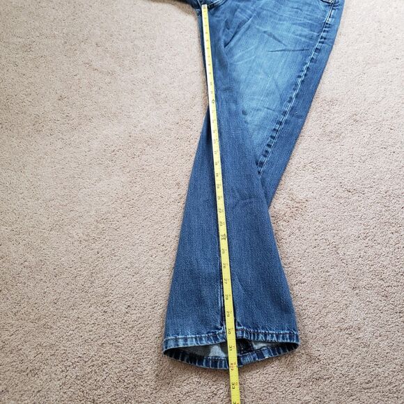 Levi's 569 34x32 (Fits 36x31) Mens Blue Denim Stonewash Straight Leg Jeans - Picture 9 of 10